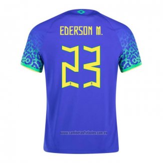 Camiseta del Brasil Jugador Ederson M. 2ª Equipacion 2022