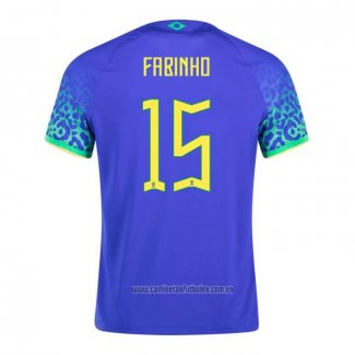 Camiseta del Brasil Jugador Fabinho 2ª Equipacion 2022