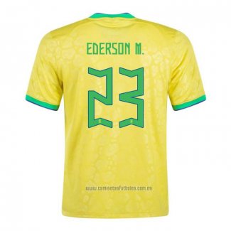 Camiseta del Brasil Jugador Ederson M. 1ª Equipacion 2022