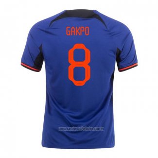 Camiseta del Paises Bajos Jugador Gakpo 2ª Equipacion 2022