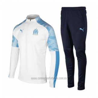 Chandal de Sudadera del Olympique Marsella Nino 2019-2020 Blanco