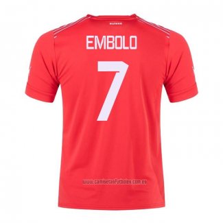 Camiseta del Suiza Jugador Embolo 1ª Equipacion 2022