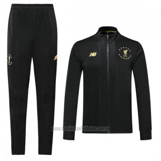 Chandal de Chaqueta del Liverpool UCL 2019-2020 Negro